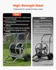 Water Hose Reel Cart, 6096/9144 Cm High-Pressure Garden Hose Cart, Hoses Reel Carts with Two Wheels, Handle & Heavy-Duty Mesh Storage Basket,