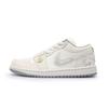 Air Jordan 1 Camellia Language Abrasion Resistant Low Top Vintage Basketball Shoes Women's White IH7323-100(Team196-)