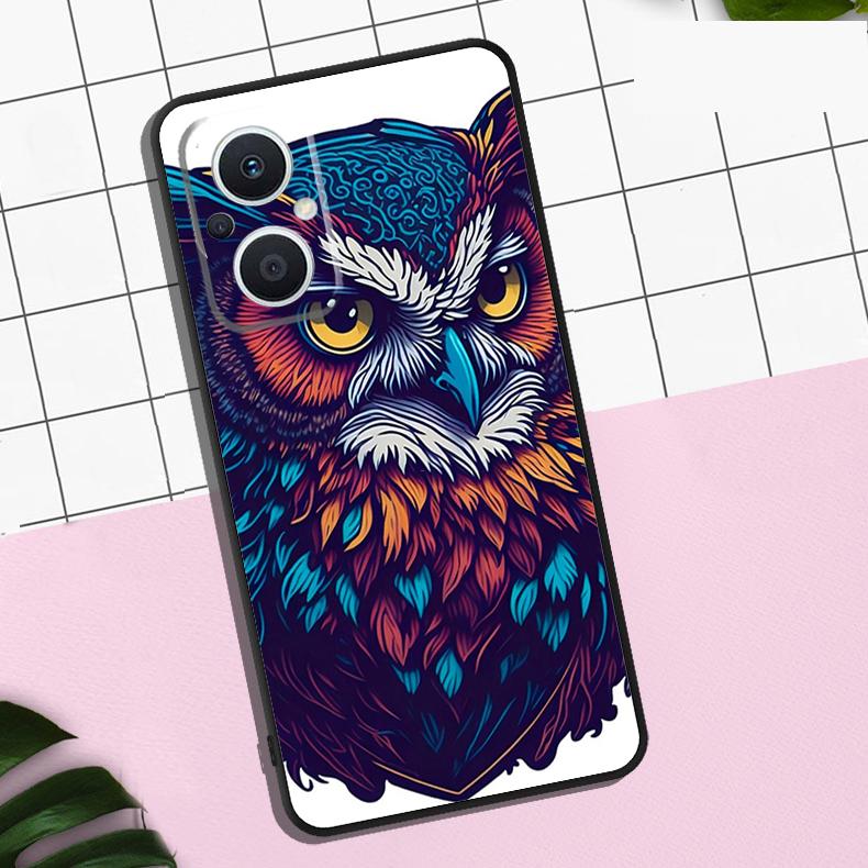 Cartoon Owl Case For OPPO Reno 11 12 13 F 8T 7 8 10 Pro OPPO Find X8 Pro X3 X6 Pro X5 Lite Cover Coque