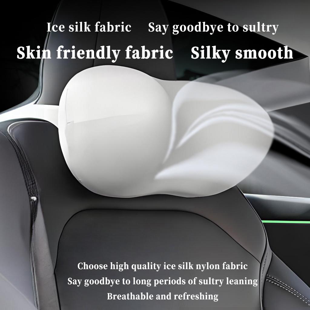 AAAIE1 Headrest Neck Pillow For Tesla Model 3/Y/Highland/Juniper Car Seat Neck Rest Auto Seat Head Support Pillow Automobile Accessory
