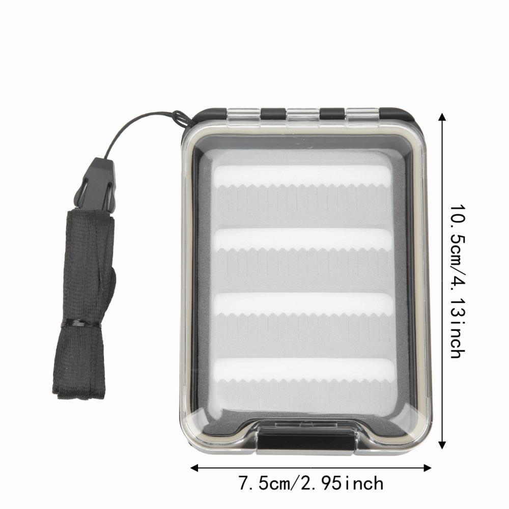 Sponge Insert Fly Lures Box ABS Fly Box Durable Fly Fishing Box for Fly Fishing Enthusiasts