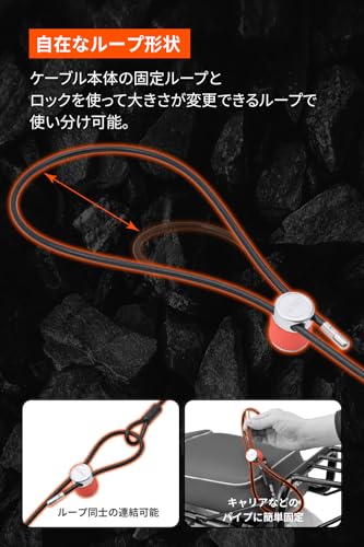 Daytona Motorcycle Wire Lock, Jacket/Helmet Theft Prevention Padlock with LED Light, Stronger Cable Lock, 1800mm, Green, 31259