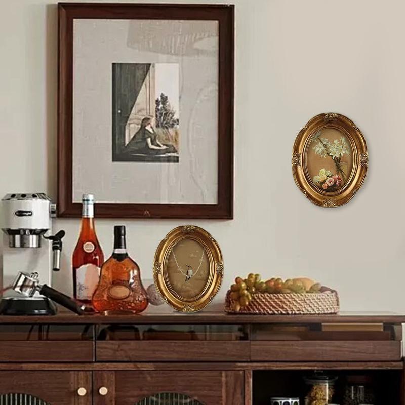 1PC Vintage Resin Wall Frame Tabletop & Hanging Photo Frame Ornate Resin Wall Decor Resin Photo Frame 16x20cm