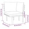 6 Piece Garden Lounge Set with Cushions Solid Acacia Wood