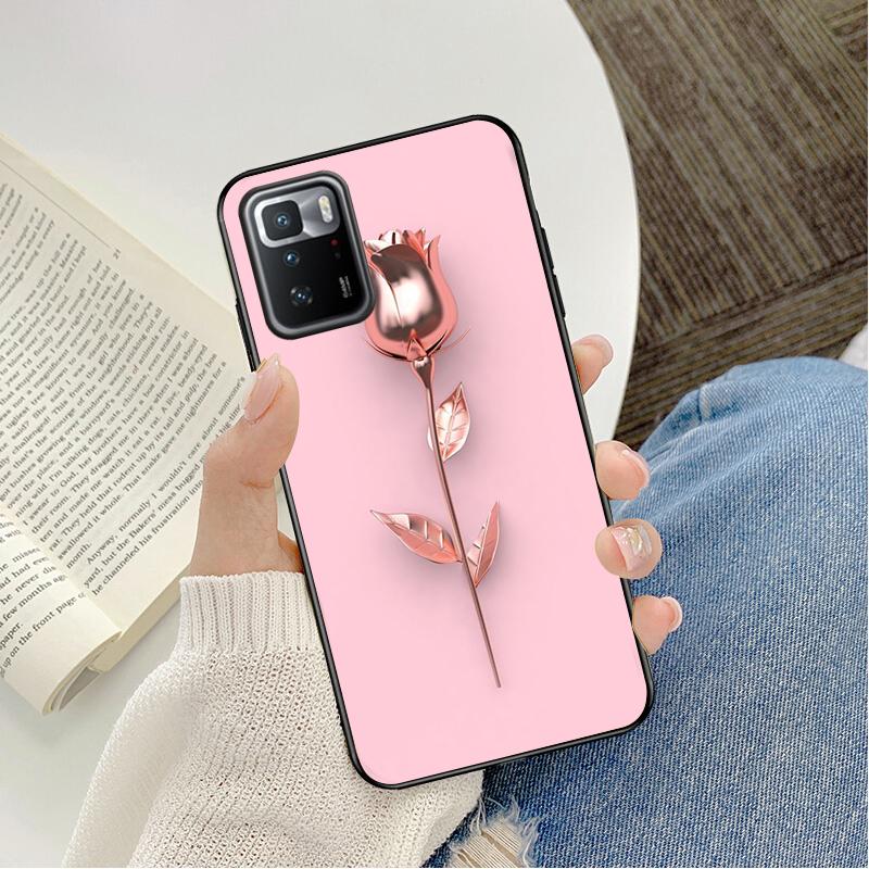 

Новый Роскошный Чехол для Телефона Розовое Золото с Бриллиантовым Сердцем для Xiaomi Redmi Note 11 10 Pro Note 8 Pro 9Pro Note9 9S 10S 9T Redmi 10 9C 9A Redmi 9C