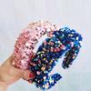 Fashion Hair Accessories  Sequin Fabric Sponge Plastic Hairband Headband Hair Band for Women