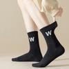 Female Spring and Autumn Fashion New Cotton Sports Tube Socks