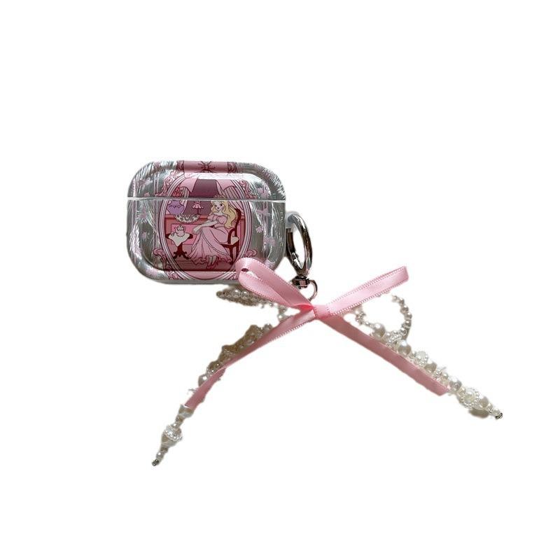 Korean Sweet Girl Pink for AirPods Protective Case 1 Japanese Korean Apple Wireless Bluetooth 1st Generation Pro1 Ear