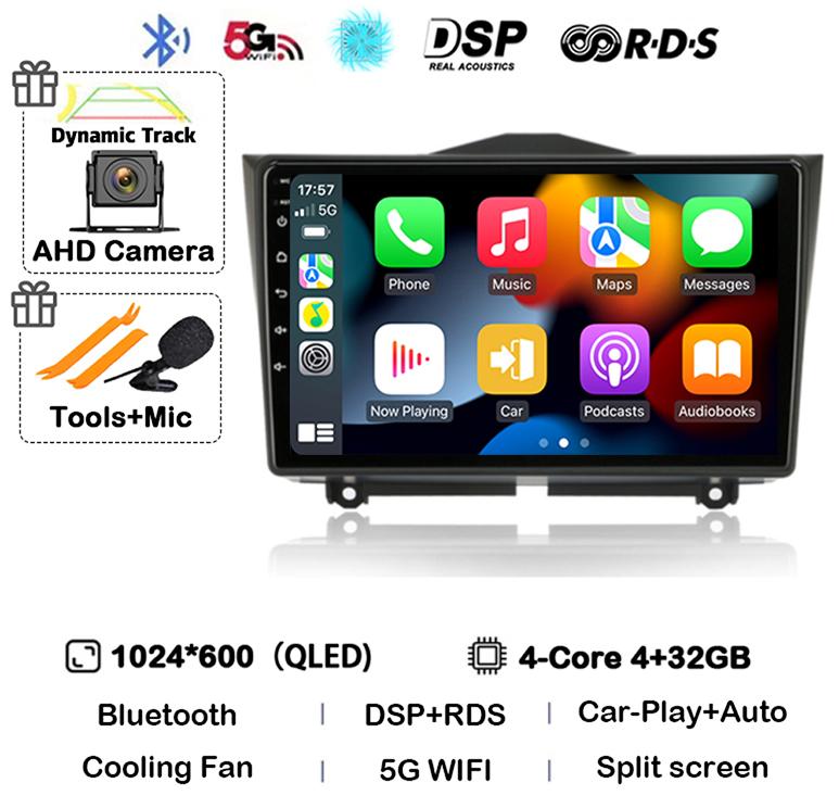 Android 14 Carplay Auto Car Radio For LADA BA3 Granta Cross 2018 2019 GPS Navigation Multimedia Video Player Stereo 2 Din DVD 4G