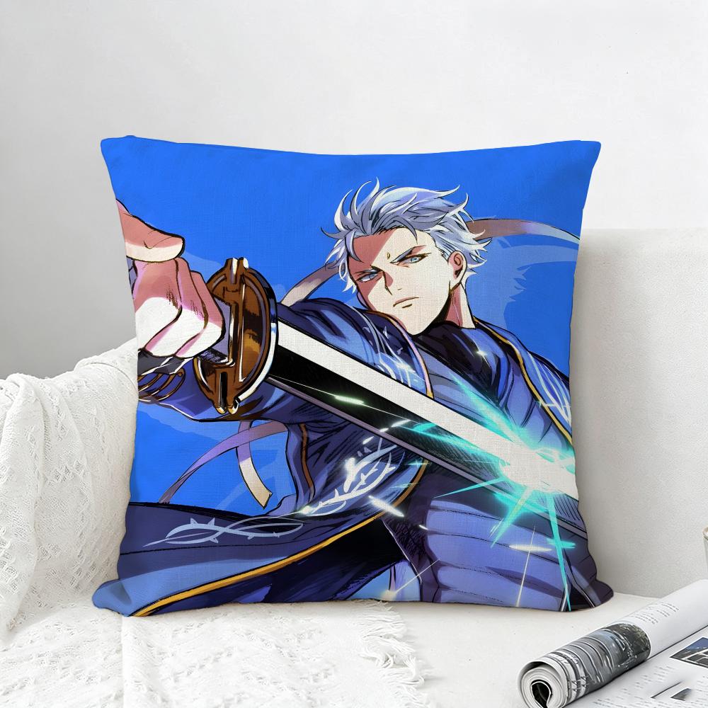 Game Devil May Cry Cushion Cover Natural Linen Pillowcase Set AllinOne Decor for Sofa Bedroom  Chair