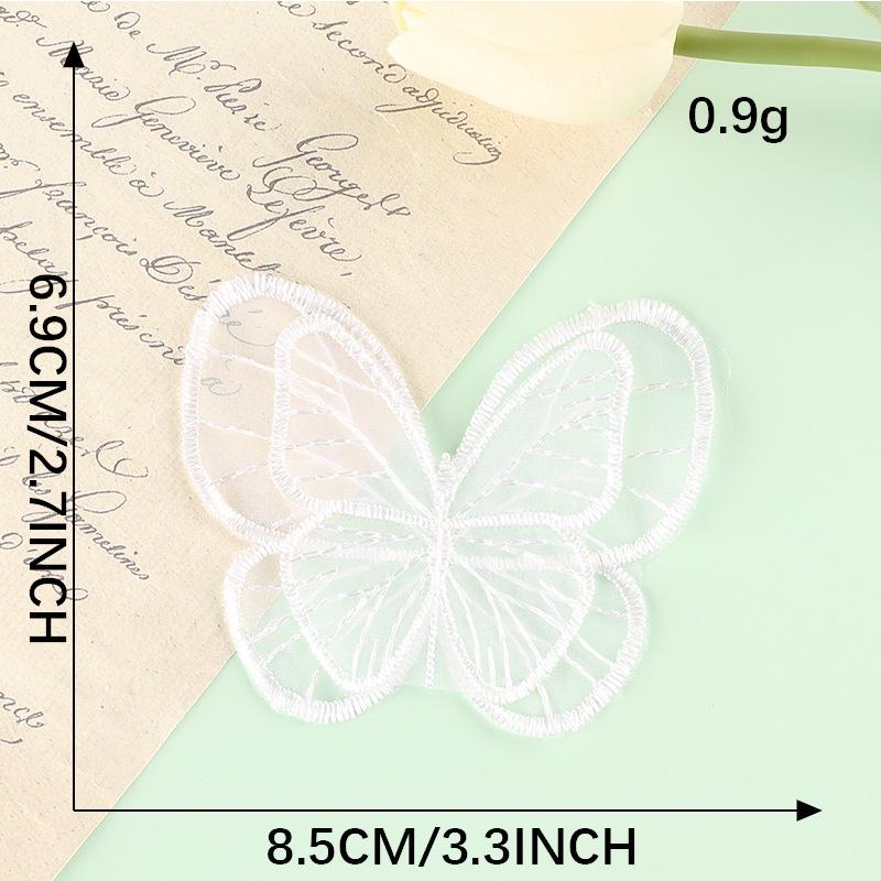 Cute Cartoon Mesh Bow Lace Embroidery Sticker Diy Hand Account Accessories Accessories Brooch Hairpin Hair Accessories Accessories