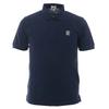 Sinacova Short Sleeve Polo Indian Pique Classic Size M Men's Shirt, 100% Cotton, Cotton, Outer, Simple, Design, Navy, (10000570)
