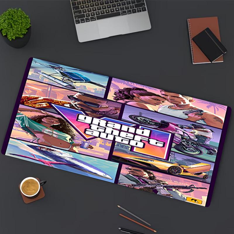 Grand Theft Auto VI Print Mouse Pad, for Keyboard Pad Laptop PC Mat for Office Home Use, Desk Decor, Perfect Birthday Gift for Gamers