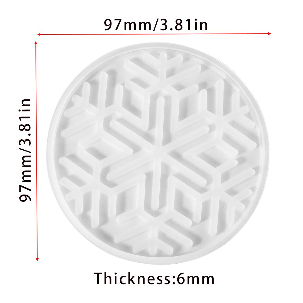 1Pcs Round Coaster Resin Silicone Mold UV Epoxy Resin Molds For DIY Coffee Cup Crafts Home Decoration Making Accessories