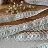 Luxury Blue Lace Trim Ruffle Flounce for DIY Dress Decoration