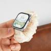 Stylish Yarn Scrunchie Strap Suit for Apple Watch Series Women's Polka Dot Yarn-style Sweet Large Scrunchie for Iwatch Strap