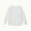 CHIQUITA Ribbed Sleeve T-Shirt (Cotton) Ivory 241602Siv