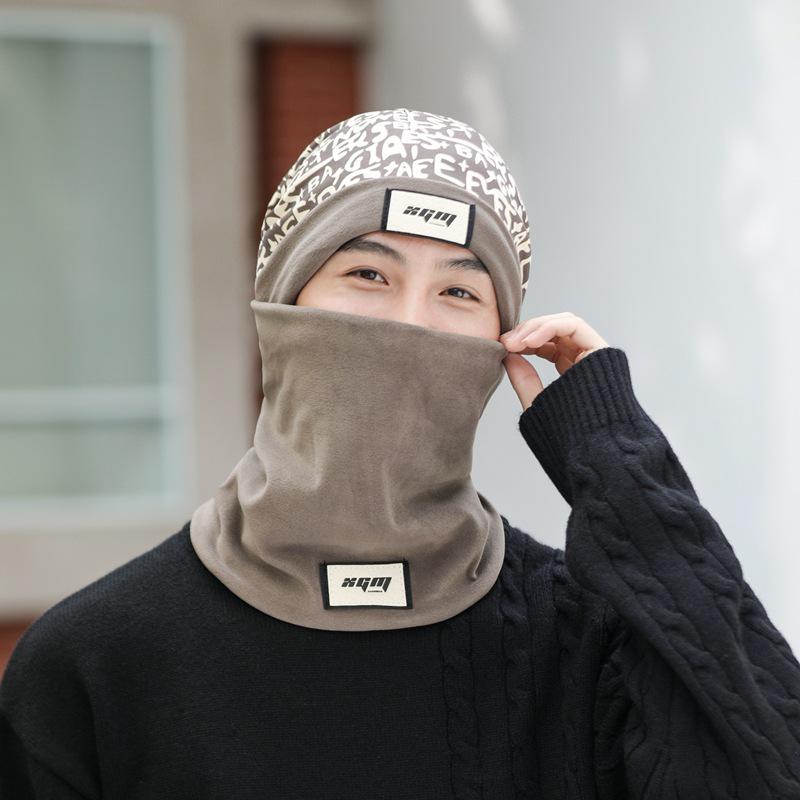 Windproof Winter Hats for Men: Large Head Circumference, Warm Protection, Dual-Use Hats & Neck Covers, Unisex Autumn/Winter Cold Gear.