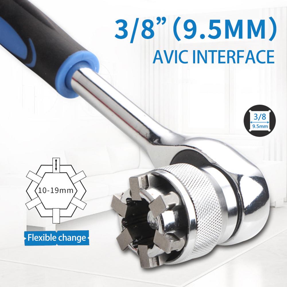 Steel Universal Hexagon Wrench Socket Sleeve Heads for Ratchet Wrench Spanner