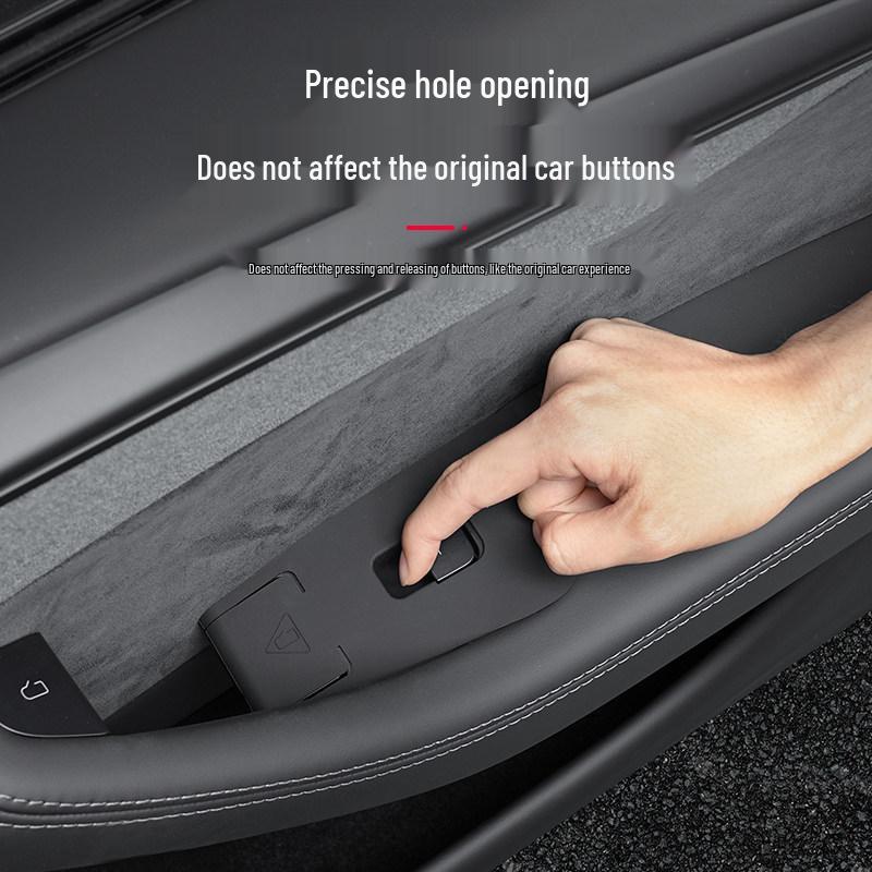 Silicone Button Stickers for Tesla Model Y/YL Door Panel & Window Lift Interior Mods