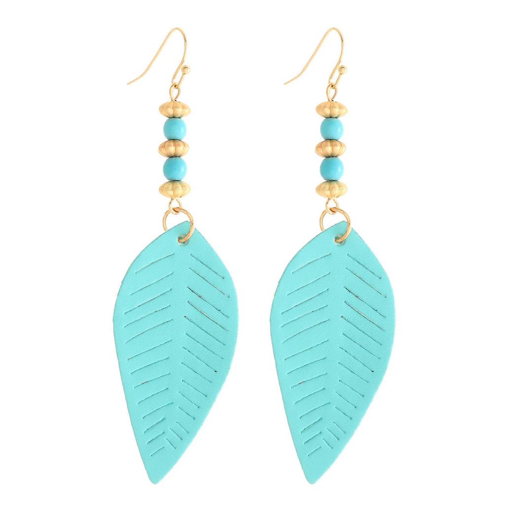 Stylish PU Leather Earrings: Creative Designs & Shapes