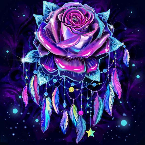 

5D DIY Алмаз мозаика Ручная работа Вышивка Картины Мультфильм Волшебный цветок Полный квадрат Убийство Классная шале Вышивка Крестик Декор Холст