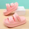 Fashion Women Summer Platform Sandals Thick Sole Home Street Slippers Soft EVA Girls Student Daily Walking Shoes 2 Way Wear Sandalias