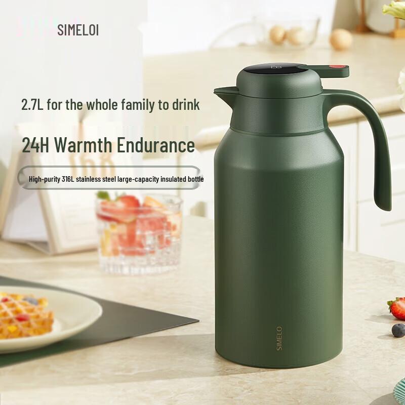 Shimeile 316L Stainless Steel Temperature Display Thermos
