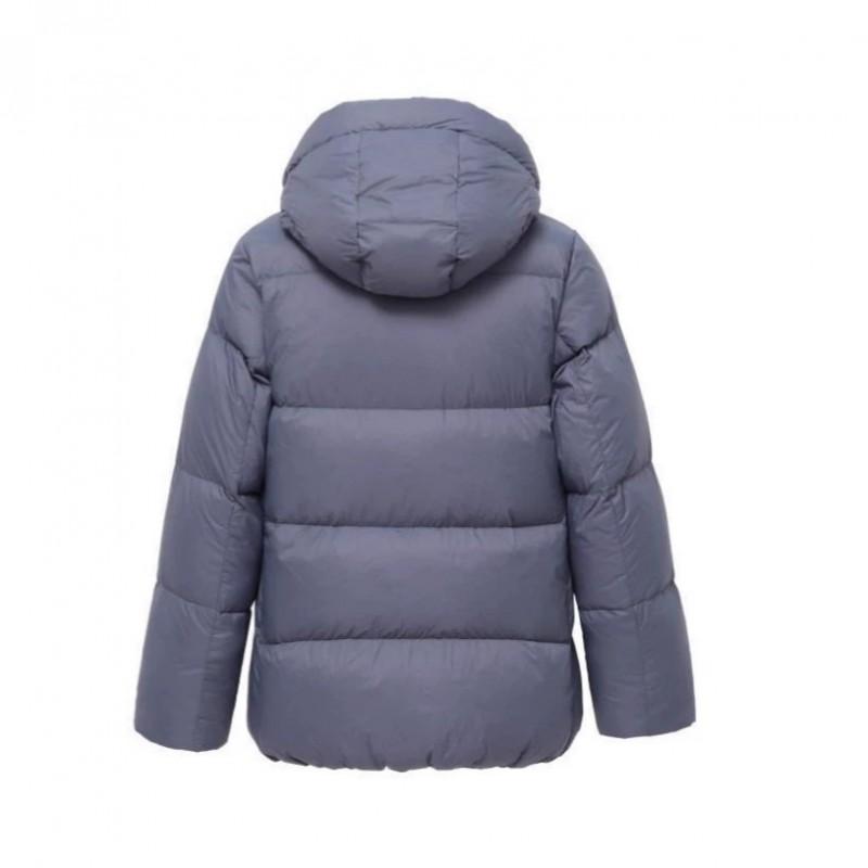 Womens Lightweight Down Puffer Jacket Short Hooded Warm Outerwear 85-90% White Duck Fill
