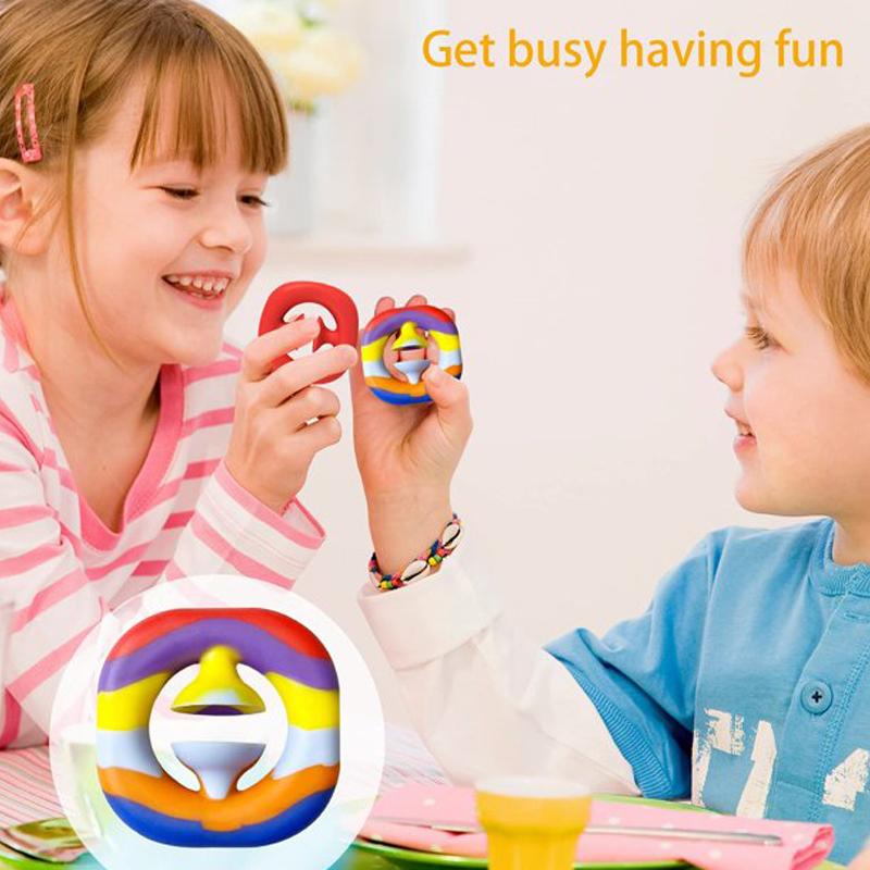 Finger Sensory Fidget Stress Pressure Relief Toy Pop Grip Grab Squeeze Toy for for Kids Adult ADHD