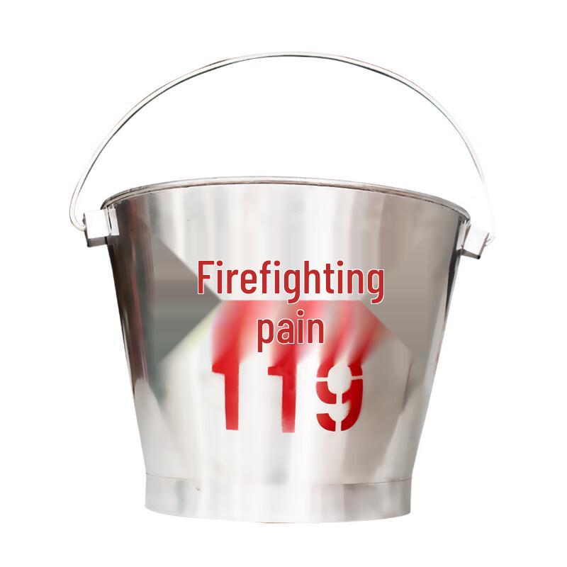 304 Stainless Steel Semi-Circular Fire Sand Bucket