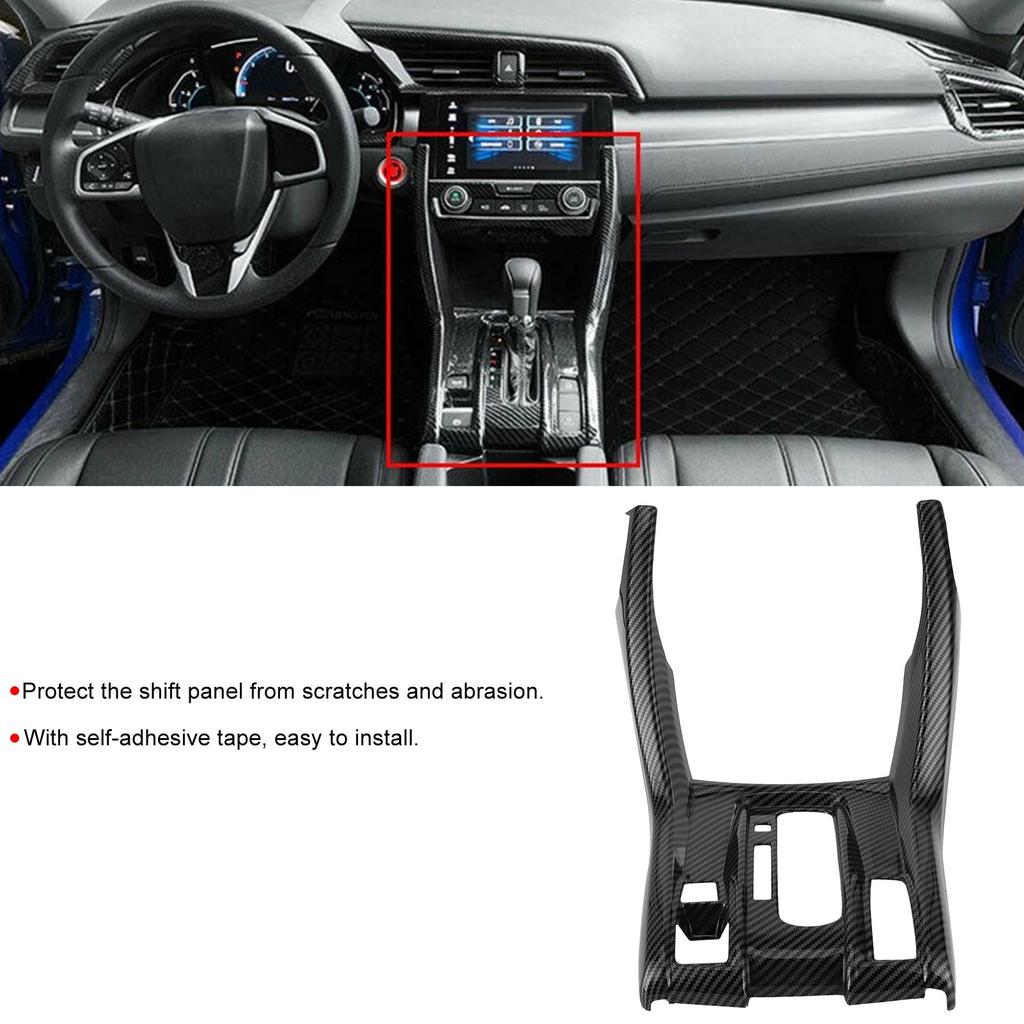 Gear Panel Trim Frame Stylish Int ior Decoration Fit for 2016+(Carbon )