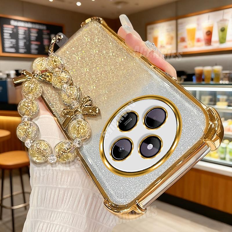 

Redmi14c Star Lanyard Гальванизированный Блестящий Противоударный Силиконовый Чехол На Для Xiaomi Redmi 14c 4g 13 13c 12 12c 10 10a Мягкая Задняя Крышка Redmi 14C 4G