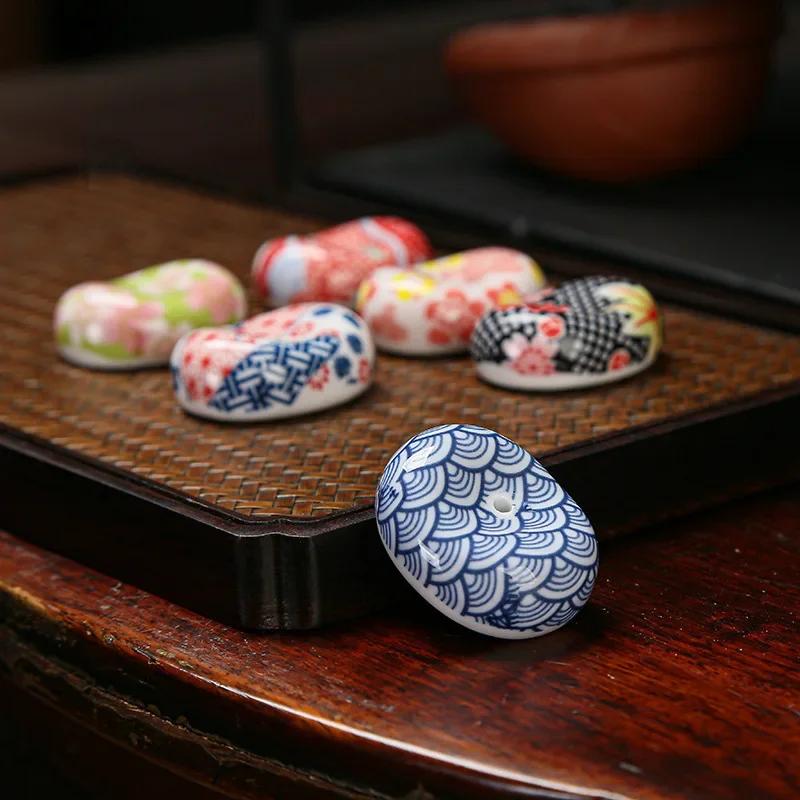 1PC Japanese Style Ceramic Incense Stick DIY Home Bedroom Aromatherapy Incense Holder Decoration