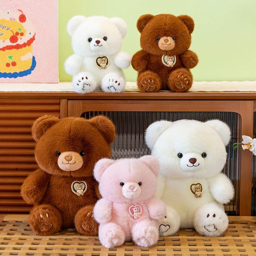 Soft Bear Plush Toy PP Cotton Stuffed Bear Plushie Doll Bear Stuffed Animal Toy  Kids Gifts