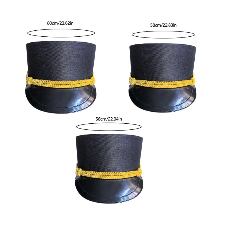 Instrumental Parades Top Hat for Theme Parties Festivals and Celebrations with Breathable Fabric Ensuring Comfort