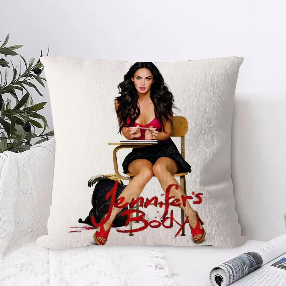 Cushion Cover Anti-dustmite Pillowcase Invisible Zipper Silky Short Plush Sofa Cushion Cover Weird Expression Doodle