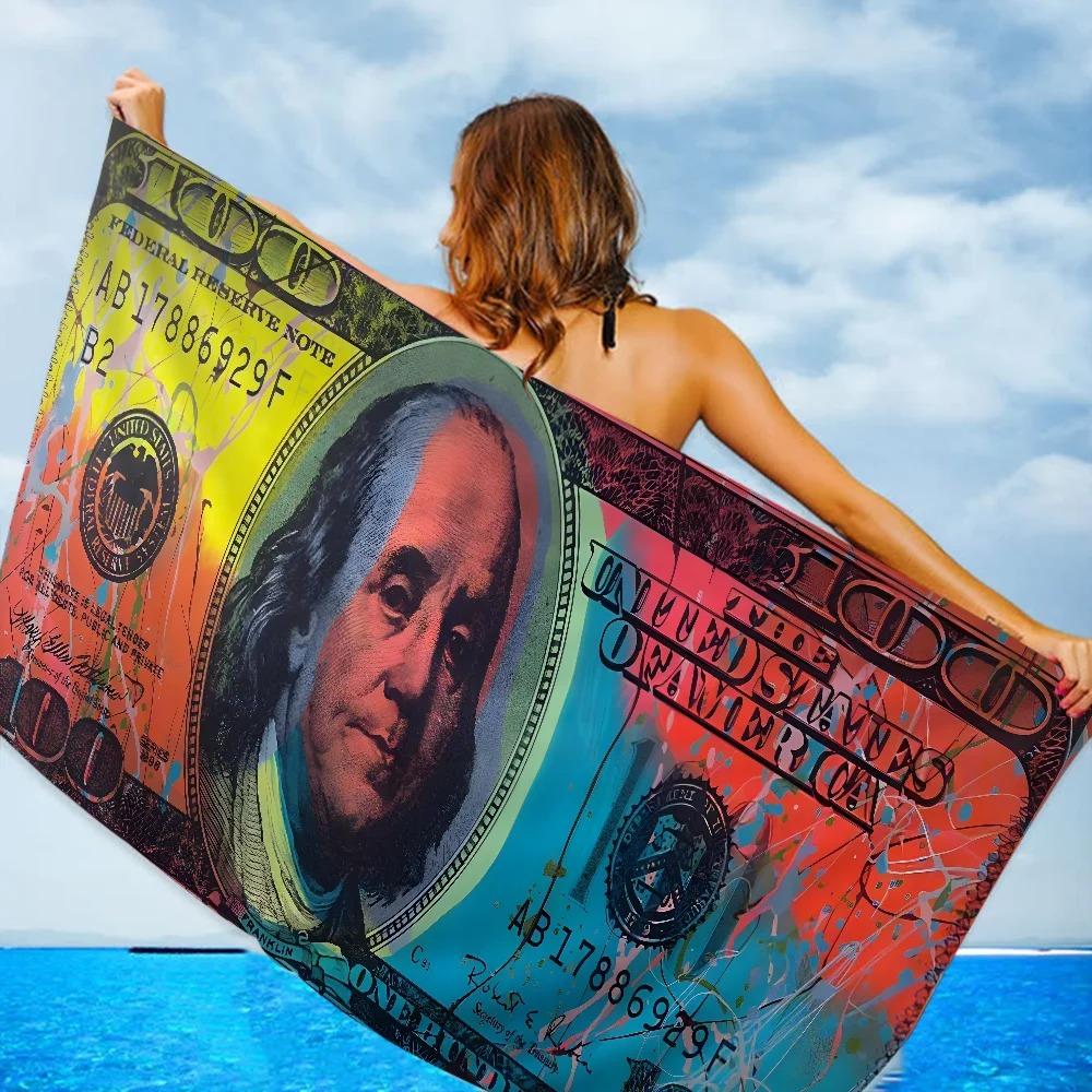 Creative USA Dollar Towel Microfiber Beach Towel Absorbent Quick dry Soft Yoga Swimming Resort Mountain Climbing Towel