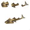 Shark Ray Miniatures Brass Table Pet Decor Multifunctional Sea Animal Sculpture Statue Mini Figurine