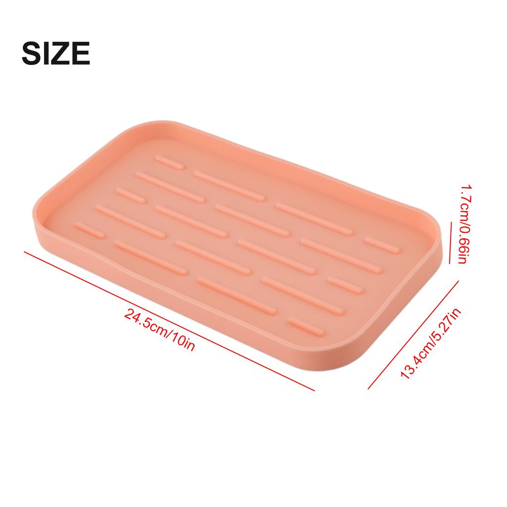 Flexible Silicone Silicone Sponge Holder Drain Tray Accessible Coasters Features Accessible Coasters Convenient