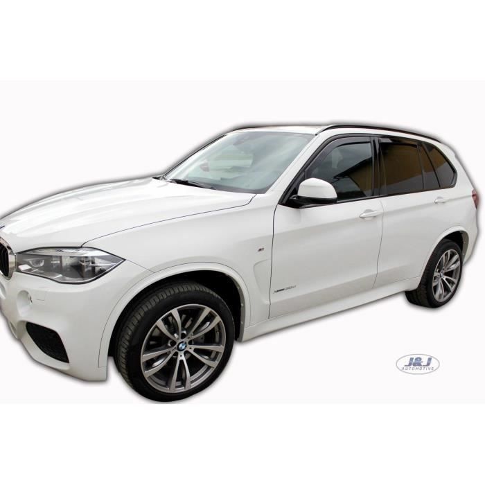 Déflecteurs d'air - J&amp;J AUTOMOTIVE - BMW X5 F15 - Fumé - Acrylique renforcé - Installation facile
