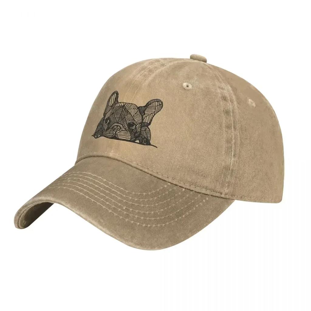 French Bulldog Puppy Dog Lover Men Women Baseball Caps Distressed Washed Hats Cap Retro Outdoor All Seasons Gift Cap