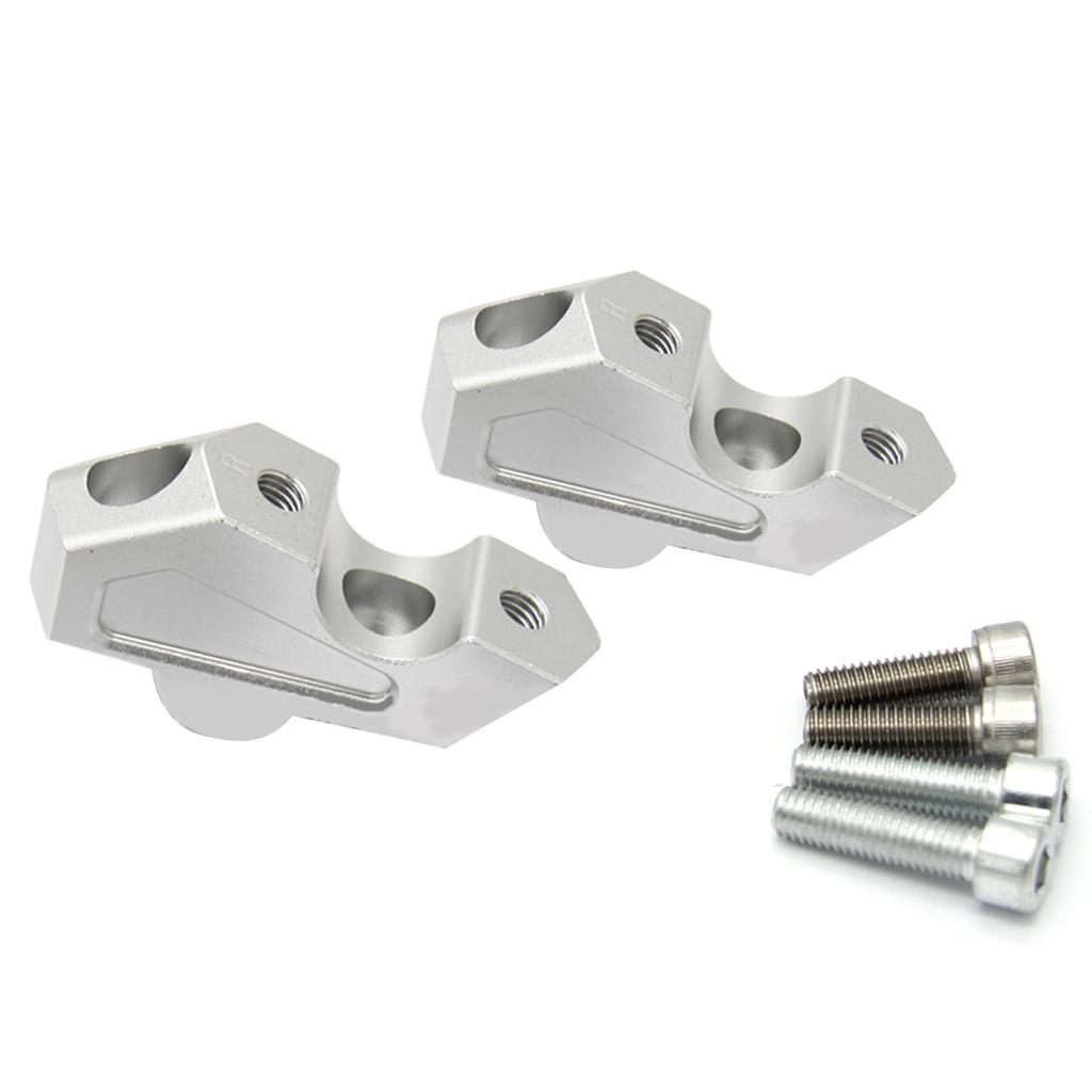 22mm Handle Bar Clamps Motorcycle Handlebar Riser Extend Adapter Mount Clamp Compatible for F750 GS 2018-2019 Durable 2x
