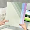 Gradient Multi-Layer Folder A4 Subject Classification Test Paper Folder Transparent L-Shaped Folder 6-Layer Classification File
