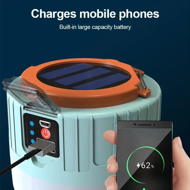Portable Flashlight Power Bank LED Camping Lanterns with Remote Control Waterproof Outdoor Tent Light Rechargeable Camping Light