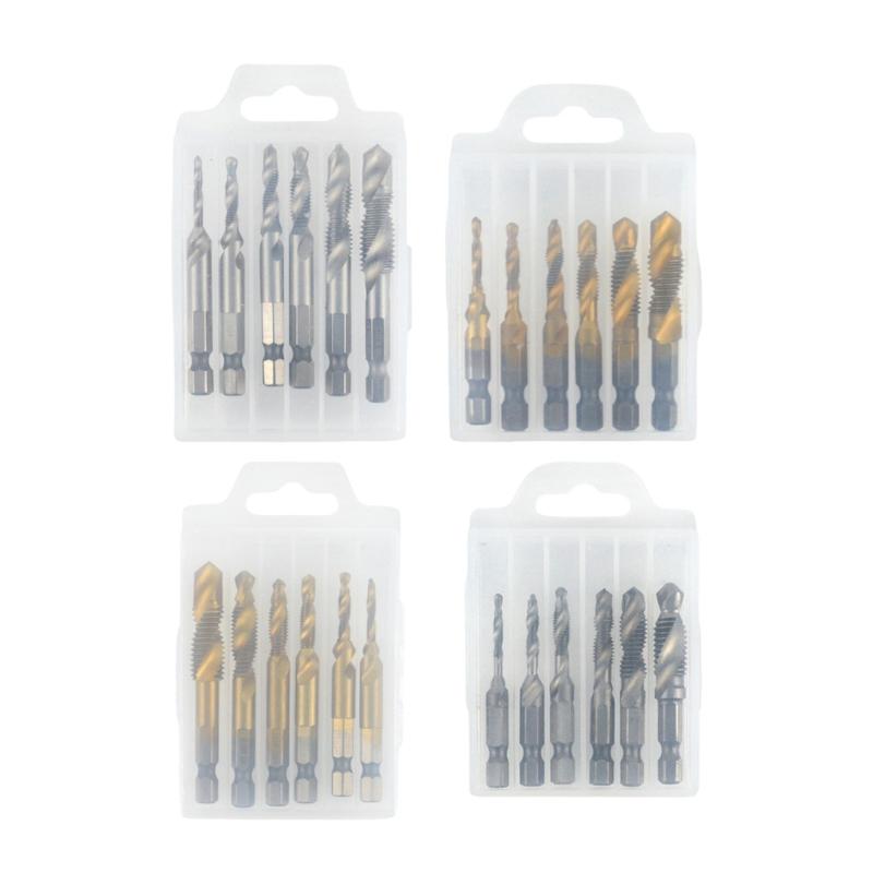 Screw Thread Tap Drill BIt 1/4 Hexagonal Drive Industrial Strength Threading Tool For Precisions Machining