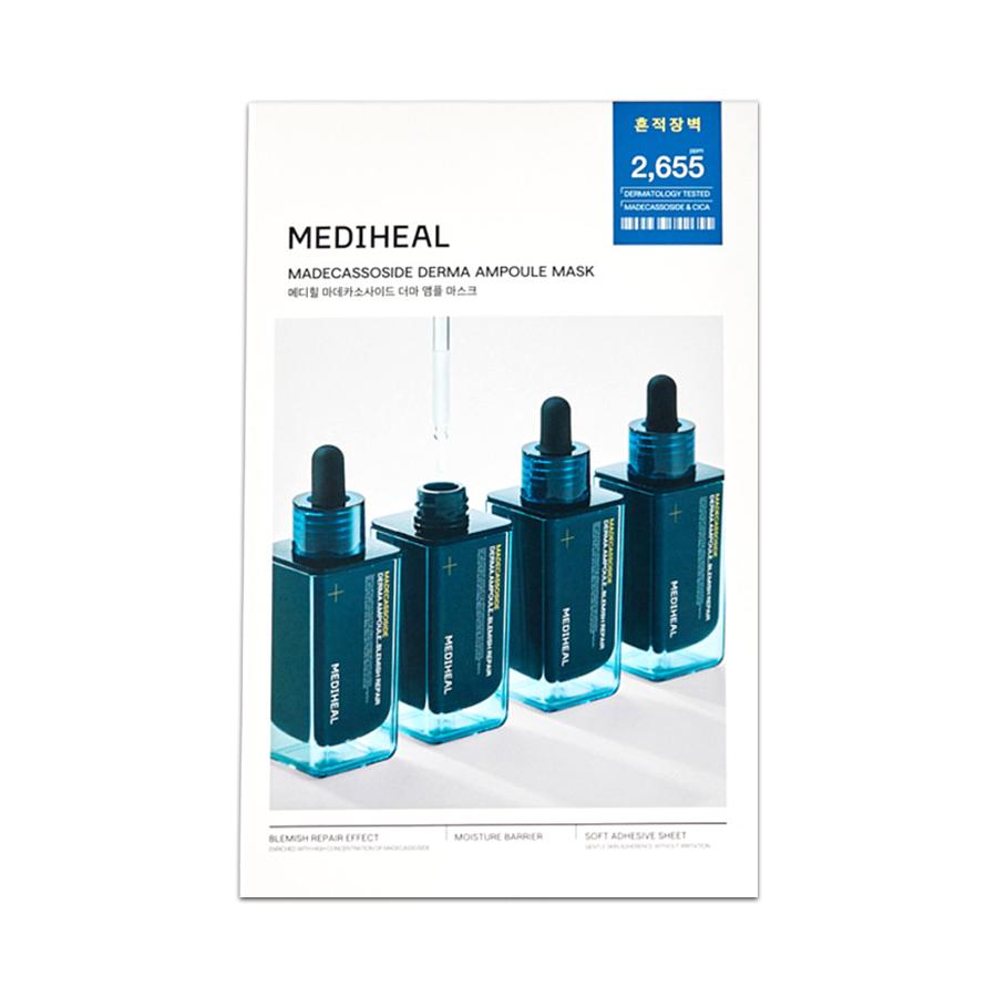 Mediheal Madecassoside Derma Ampoule Mask (High-Potency Barrier Care) – 10 Sheets