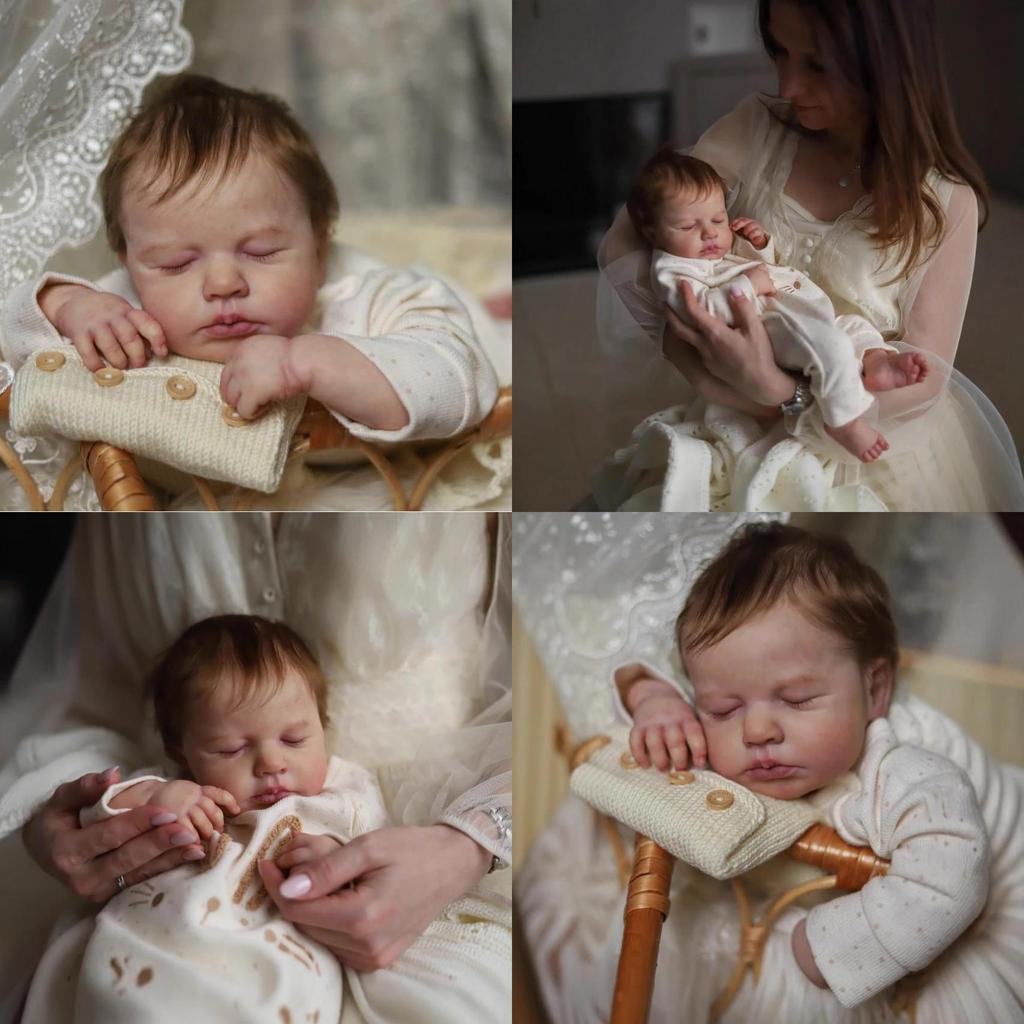 Reborn Baby Loulou 19 Zoll Silikonpuppe Mit Realistischen Merkmalen Für Sammler Und Geschenk