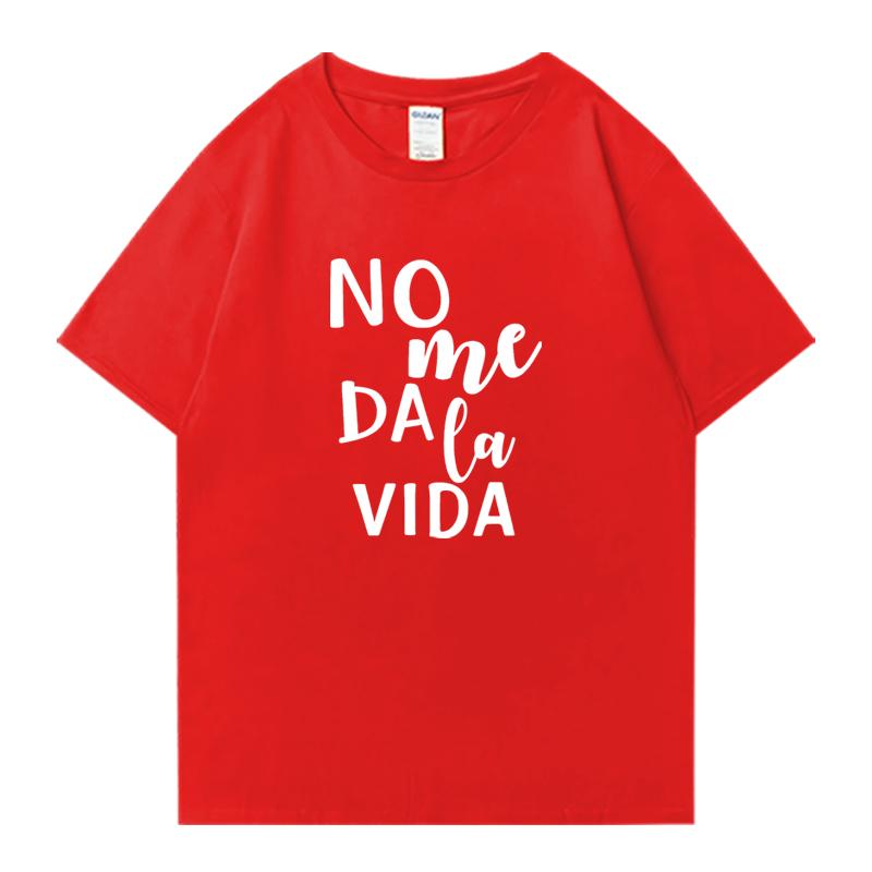 Fashion Letter It Doesn't Give Me Life Street Hip Hop Tee shirt 100% Cotton Men Women Printed Tops Unisex short sleeve t-shirts