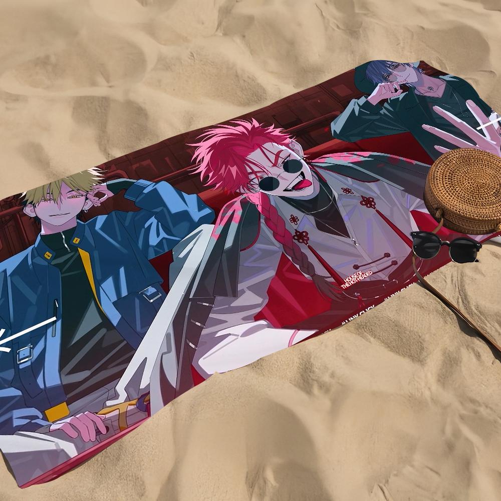 TV Link Click Anime Cool Cartoon Towel Beach Towel Oversized Quick Dry Towel Absorbent Soft Swim BeachTowels for Men Women